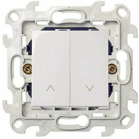 Выключатель жалюзи 10A 250В~, цвет белый, Simon 24 Harmonie 2410331-030