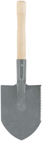 Лопатка туристическая 150х215х550мм с деревянным черенком 77233