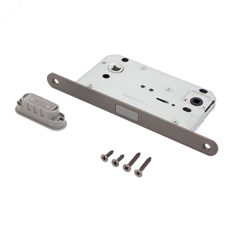 Защёлка магнитная АЛЛЮР АРТ 5300-MC-WC MBN графит с фиксатором - 14909 ПТК