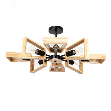 Люстра на штанге BRUSSELS E27 8х60Вт Металл Чёрный - A8030PL-8BK Arte Lamp