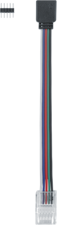 Коннектор для гибкого соединения RGBW СД ленты 93 292 NLSC-RGBW10mm-PCRGBW-W-PC-IP20 (уп.5шт) NAVIGATOR 93292 28322