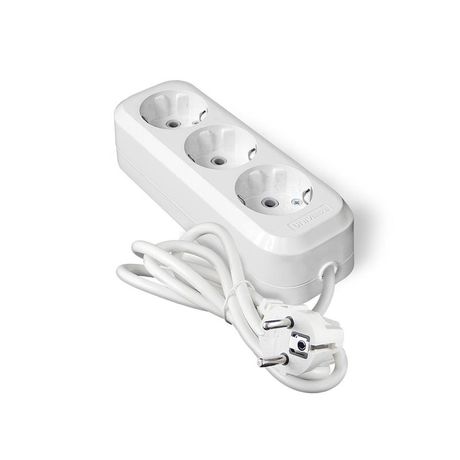 Удлинитель Е-303А ПВС 3*1,5 ,3 гнезда, с заземлением, 3м (еврослот) - 1722 Союз