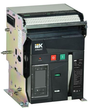 Выключатель автоматический воздушный 3п A 800А 55кА TT стац. с комплектом аксессуаров ARMAT IEK AR-ACB-3FA-055-0800A-TTCF