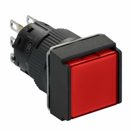 Кнопка с подсветкой 16мм, красная, 24В | XB6ECW4B1P Schneider Electric