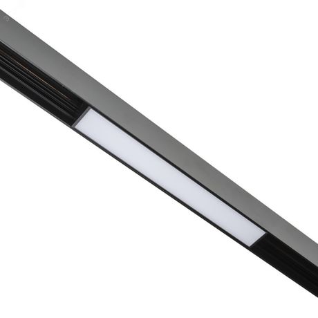 Белый свет (4000К) Черный ТМ Uniel - UL-00008742 Светильник-прожектор ULB-M70-12W/4000K/35 BLACK линейный светодиодный трековый Для магнитных шинопроводов 900 Лм