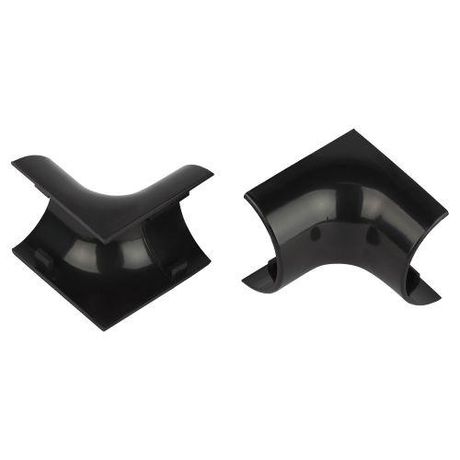 Внутренний угол IC-KK-30-13-GR для полукруглого кабель-канала графит 30х13мм 2шт/комплект | Б0064926 ЭРА