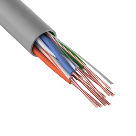 Кабель витая пара U/UTP кат.6 4х2х24AWG solid CU ZH нг(А)-HF сер. (уп.305м) Rexant 01-0067 MEET