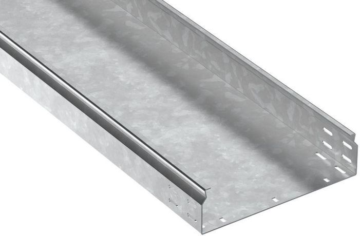 Лоток листовой неперфорир. 80х300 L2000 сталь 2.0мм HDZ ESCA 7 IEK CLN10-080-300-200-2-HDZ