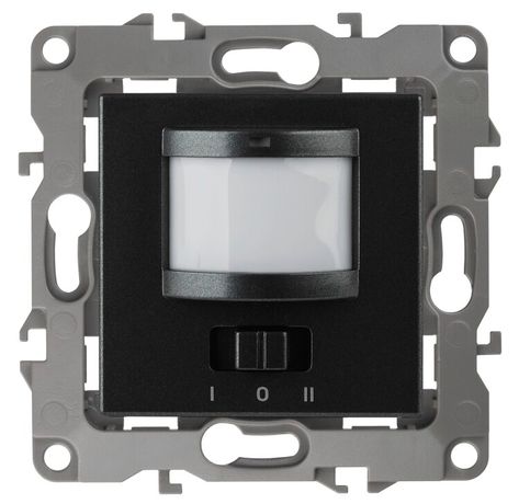 Датчик движения 2-проводной, 180-250В, 200Вт, Эра12, антрацит,12-4103-05 - Б0031255