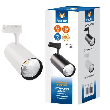 Светильник светодиодный трековый ULB-Q276 32W/3000К WHITE 3000 Лм 3000К белый | UL-00005942 Volpe Uniel