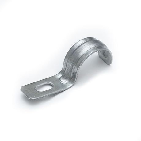Скоба металлическая однолапковая усиленная противопожарная СМОУ d25-26 мм (100шт/800шт уп/кор) | PR13.02403 Промрукав Строитель