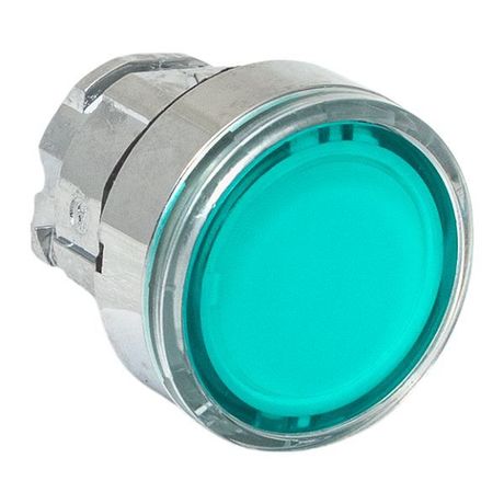 Исполнительный механизм кнопки XB4 зеленый плоский возвратный без фиксации, с подсветкой IP65 - XB4BW-G-65 EKF