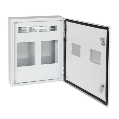 Корпус металлический ЩУРн-ПРО-3х2-МП/16-550х470х147-IP66-УХЛ1 3ф х 2 счетчика на МП с окном учета, 18 мод., типоисполнение ПРО - 367476 КЭАЗ