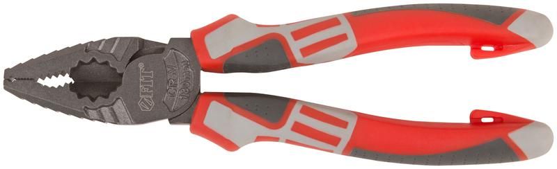 Плоскогубцы комбинированные ''Эталон'', CrV сталь, ребра жесткости на губках, тефлоновое покрытие, 3К прорезиненные ручки 180 мм - 50694 РОС