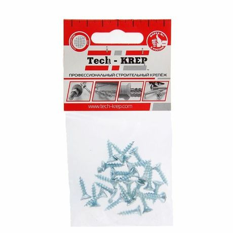 Саморез ШУц 2,5х13 пот. гол. (25 шт) - пакет ( 0,01 кг) | 102404 Tech-KREP