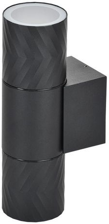 Светильник декоративный уличный для наружного освещения 5108 настенный под лампу 2хGU10 IP65 черный - LT-UBU0-5108-GU10-2-K02 IEK