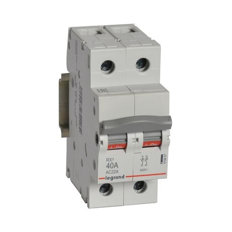 Выключатели-разъединители RX3 - 2П 40 А 2 модуля 419407 Legrand
