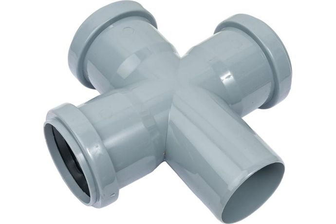 Крестовина 110х110х50 87 градусов, канализационная - 27211115 VALFEX