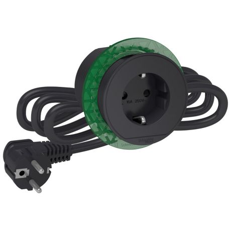БЛОК РОЗЕТОЧНЫЙ 1х (2К+З) АНТРАЦИТ |INS44001| Schneider Electric