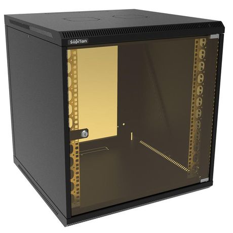 Шкаф телекоммуникационный настенный ТВЛ-12U-600-600-СР-9005 SUPRLAN 05-1206-B Net.on