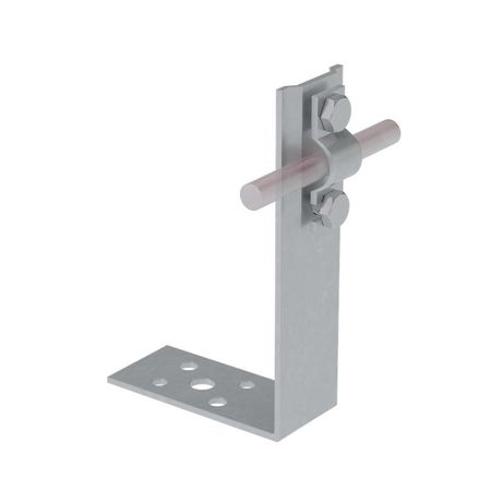 Держатель болтовой угловой UDB-H60-D5-10 HD для прутка d5-10мм H=60мм сталь гор. оцинк. КМ MA0133 КМ-Профиль