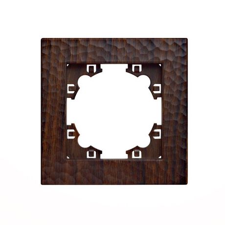 Рамка фактурная 1 пост UNIVersal Афина венге (еврослот) - A10053-V Союз