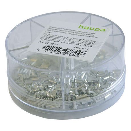 Коробка с лужеными концевыми гильзами насыпом HAUPA 270221