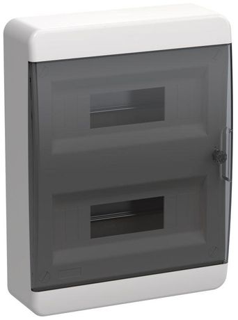 Корпус пластиковый навесной на 24 модуля ЩРН-П-24 IP41 черная прозрачная дверь TEKFOR | TF5-KP12-N-24-41-K01-K03 IEK