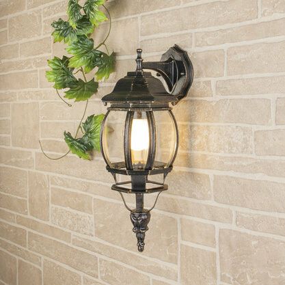 Светильник садово-парковый настенный 1001D черное золото / 9913-G (GL 1001D) | a034317 Elektrostandard