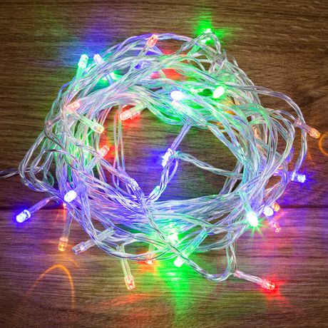 Гирлянда светодиодная "Твинкл Лайт" 4м 25LED мультиколор 4.8Вт IP20 провод ПВХ прозр. Neon-Night 303-169
