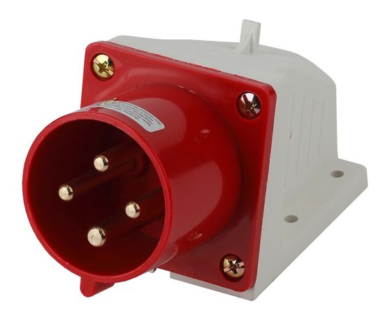 Вилка стационарная 524 3Р+РЕ 32А 380В IP44 (10/60/720) VS-32-3P-PE-IP44 - Б0032859 ЭРА