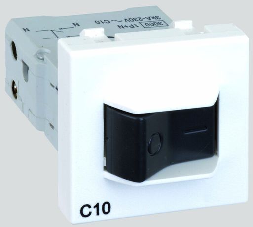 Выключатель автоматический 10А K45 термомагнит. расцеп. 45х45мм бел. Simon K106A-9