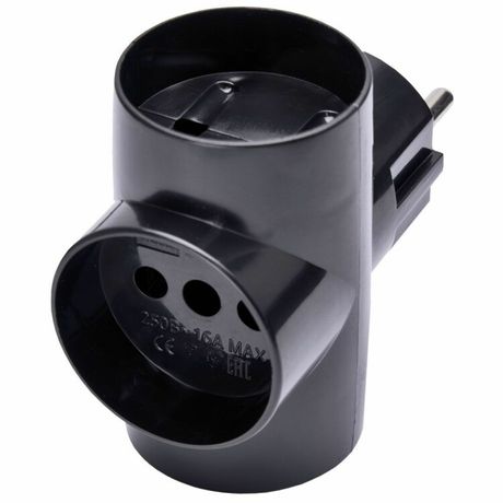 Сетевой разветвитель 250В 10A IP20 белый - 39227 ADP10-15-20 FERON