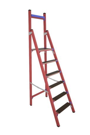 Стремянка диэлектрическая СВД-1.5 Телеком с вертикальной опорой стеклопластик. Антиток Д413745 Диэлектрик