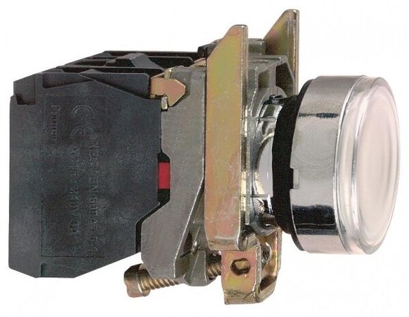 Кнопка белая возвратная 22мм 24В с подсветкой - XB4BW31B5 Schneider Electric