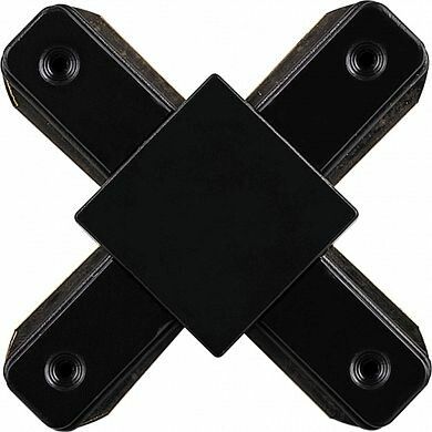 Компонент однофазной трековой системы LD1002 коннектор Х-образный для шинопровода, черный | 10331 FERON