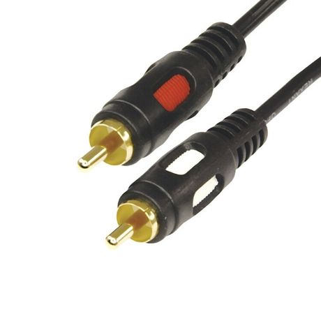 Кабель 2 RCA - RCA, длина 10 метров, черный (GOLD), 17-0148, MEET