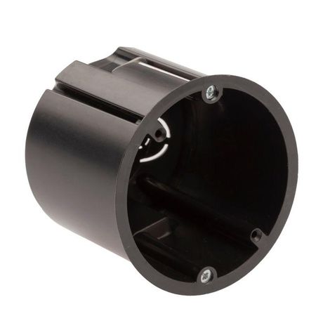 Коробка установочная KUP-73-73-m-black для полых стен саморезы металлические лапки черная IP20 - Б0052725 ЭРА