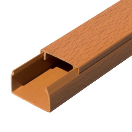 Кабель-канал бук 2-й замок в п/э 40х25 (24 м/уп) | PR03.0200 Промрукав Строитель