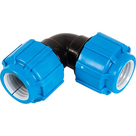 Отвод ПНД компрессионный 90 град 32 мм - 50040032 Политэк