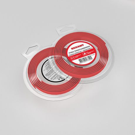 Трубка термоусаживаемая 10,0/5,0 мм красная, ролик 2,44 м | 29-0054 REXANT MEET