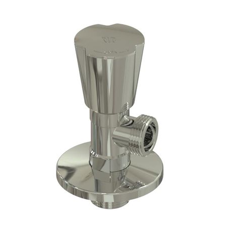 Вентиль угловой удлиненный латунь 1/2х3/4дюйм хром. RTP 36003