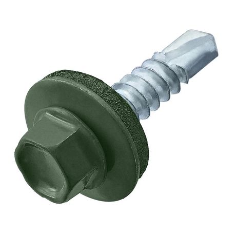 Саморез кровельный 4.8х35 RAL 6020 хром. зел. (коробка) (уп.60шт) СТРОЙМЕТИЗ 2090034