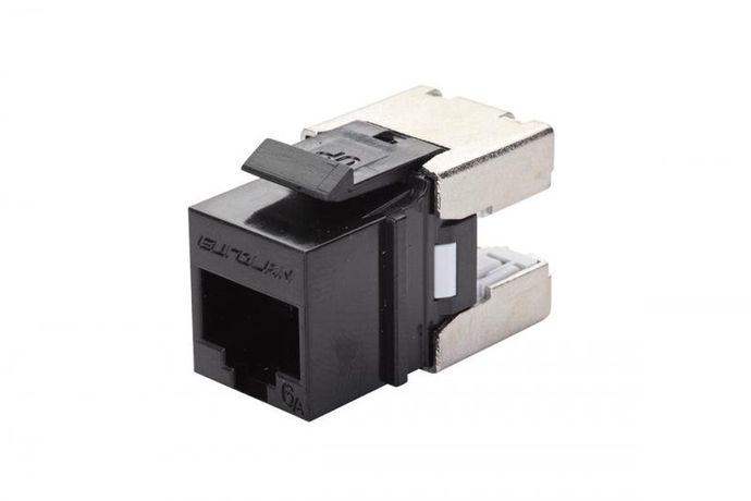 Модуль UTP категории 6A keystone, Q-Tool, черный, | 16B-UA-03BL Eurolan