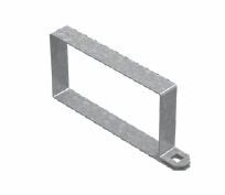 Хомут крышки поясной 50х50, толщ. 1,0 мм, Сендзимир цинк, 073175 | ХКП-50х50-1,0-СЦ Ostec