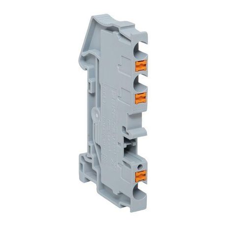 Клеммная колодка пружинная 4 Push-in 3 вывода серая| PIT-4-3 | EKF