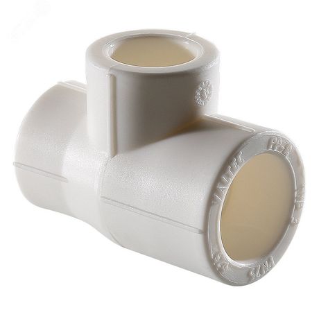 Тройник переходной 32 х 25 20 мм полипропиленовый PPR белый - VTp.735.0.032025020 VALTEC PV7350005