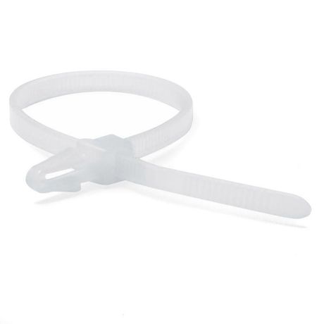 Хомут кабельный 3.6х150 полиамид бел. с осн. (уп.100шт) DKC 252155SR-M ДКС