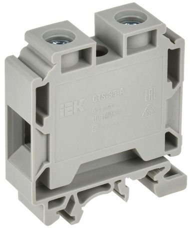 Колодка клеммная CTS с шестигранником 35мм2 серая | YCT10-01-K03-035 IEK