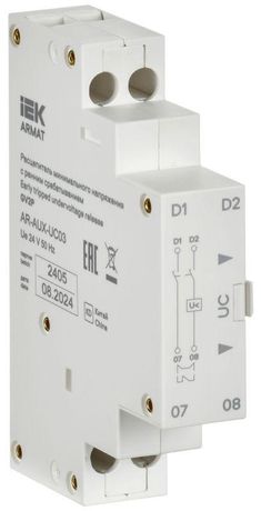 Расцепитель мин. напр. с ранн. сраб. 24В GV2P ARMAT IEK AR-AUX-UC03